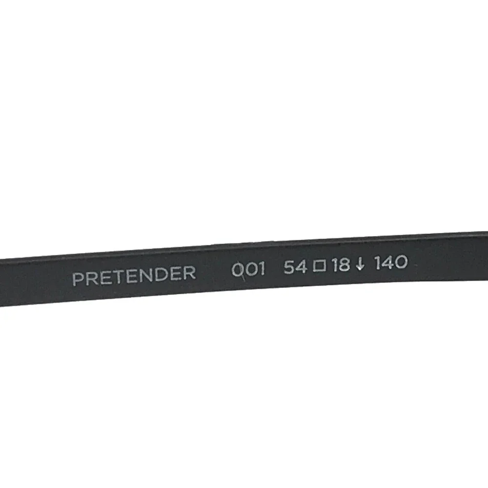 Autoflex Eyeglasses Frames PRETENDER 001 Black Rectangle Wire Rim 54-18-140